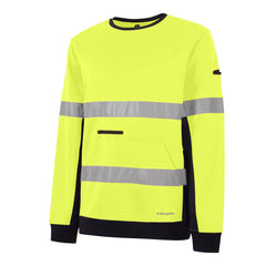 King Gee K55058 Reflective Spliced Crew Neck  Fleece