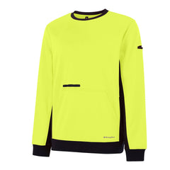 King Gee K55062 Hi Vis Spliced Crew Neck Fleece