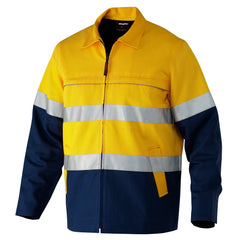King Gee K55905 Originals Hi-Vis Reflective Cotton Drill Work Jacket