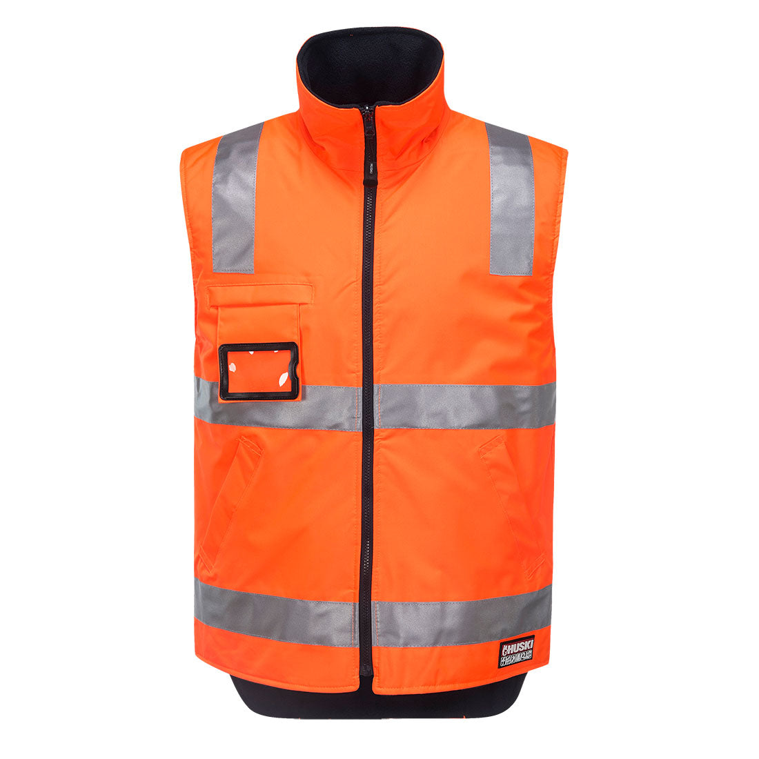 Portwest Huski Hi-Vis Reversible Vest in Orange