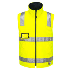 Portwest Huski Hi-Vis Reversible Vest in Yellow