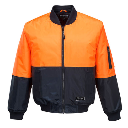 Portwest Huski Bomber Jacket in Orange/Navy