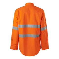 King Gee K84001 Shieldtec LENZING FR Hi-Vis Spliced Open Front Taped Shirt PPE2