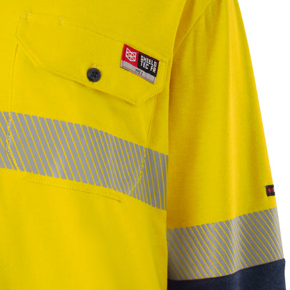 King Gee K84008 Shieldtec FR Hi-Vis Spliced Polo with FR Tape