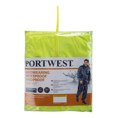 Portwest Essentials Rainsuit (2 Piece Suit) in Yellow