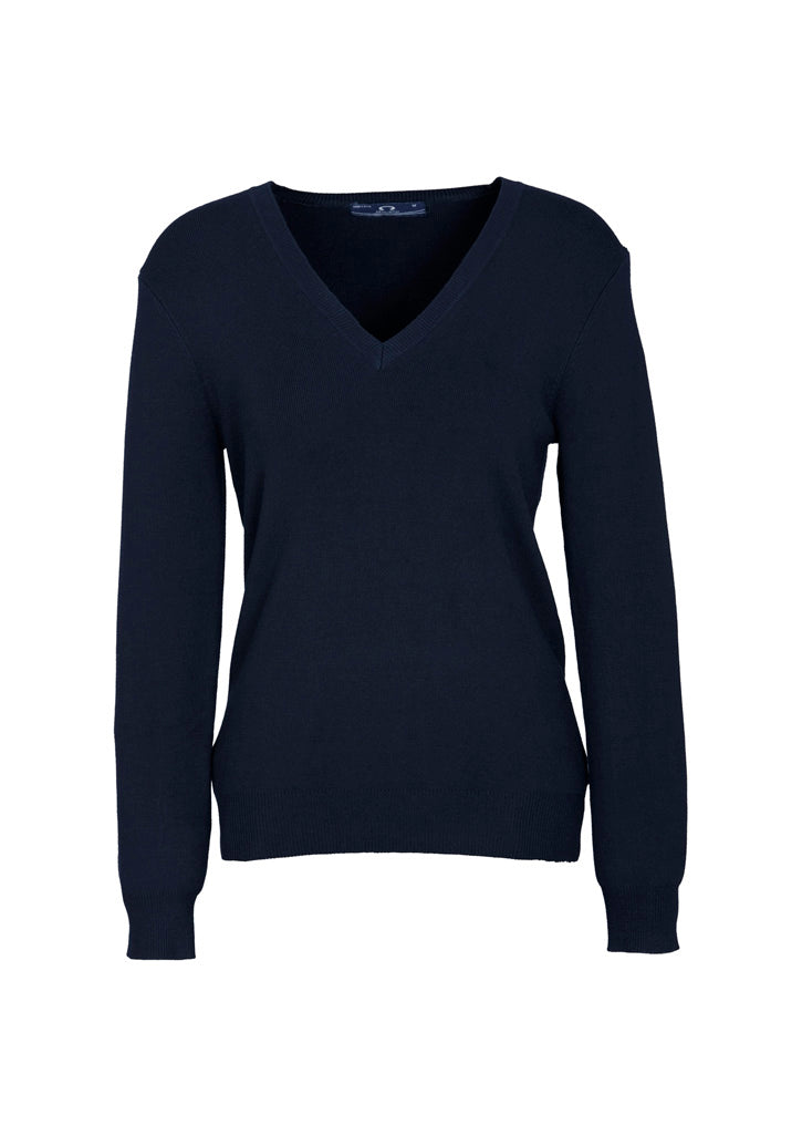 BizCollection LP3506 Womens V-Neck Knit Pullover