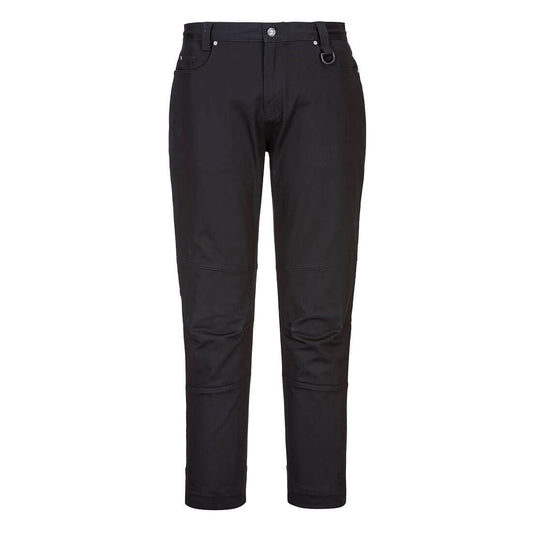 Portwest KX3 Women's Stretch Slim Fit Work Pants in Black