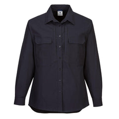 Portwest Women's Utility Stretch Long Sleeve Shirt in Black