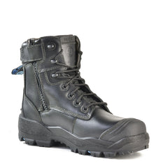 LONGREACH ZIP-BLACK ZIP SIDED SAFETY BOOT