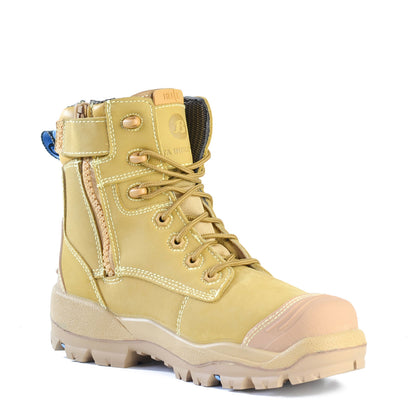 LONGREACH ZIP-WHEAT ZIP SIDED SAFETY BOOT