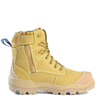 LONGREACH ZIP-WHEAT ZIP SIDED SAFETY BOOT