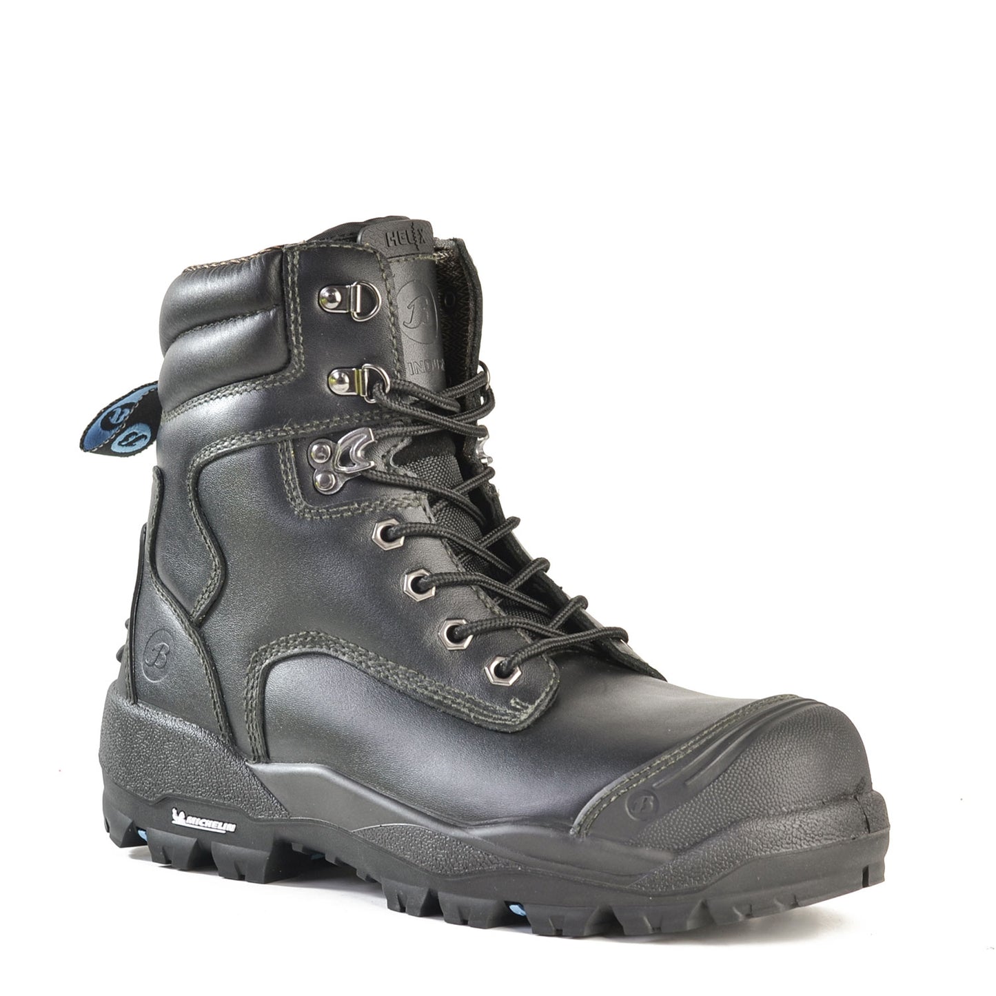 LONGREACH LACE- BLACK LACE UP SAFETY BOOT