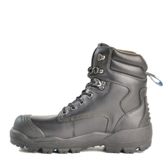 LONGREACH LACE- BLACK LACE UP SAFETY BOOT