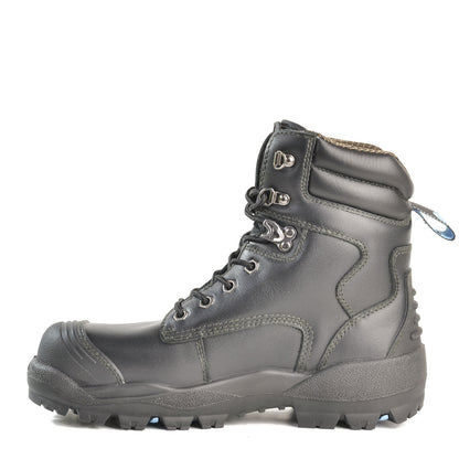LONGREACH LACE- BLACK LACE UP SAFETY BOOT