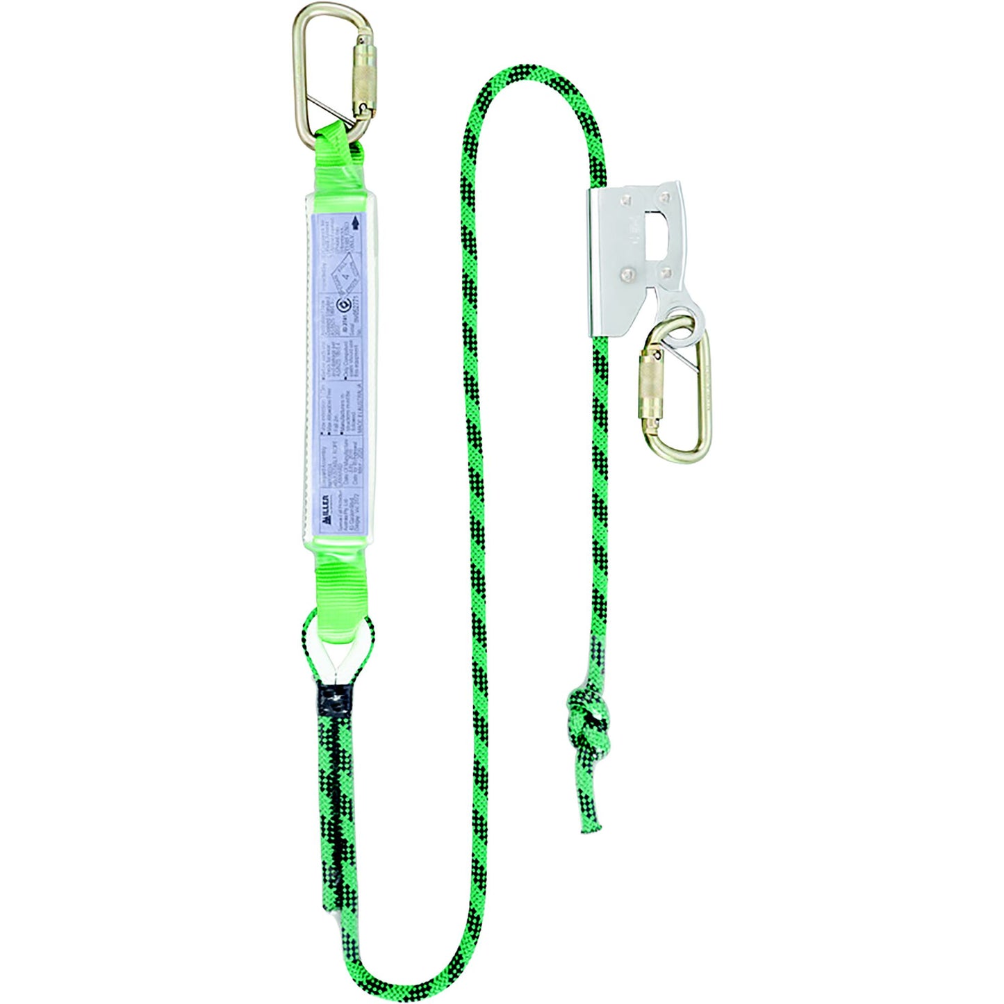 Miller 2M Single Adjustable Kernmantle Rope Lanyard w/TAKs
