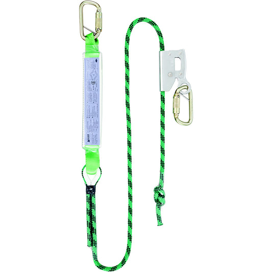 Miller 2M Single Adjustable Kernmantle Rope Lanyard w/TAKs