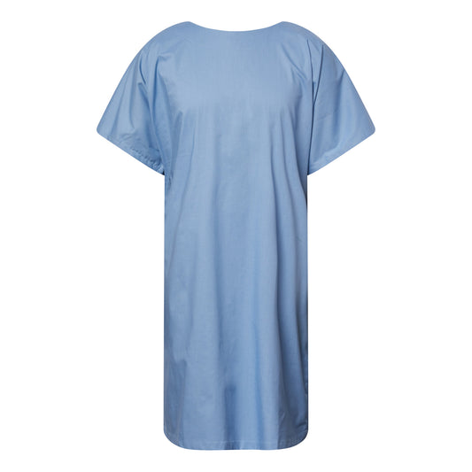 Medi-8 M81807 Patient Gown Front Opening-SS in Light Blue