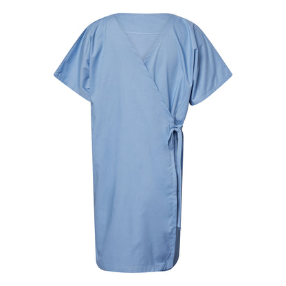 Medi-8 M81807 Patient Gown Front Opening-SS in Light Blue