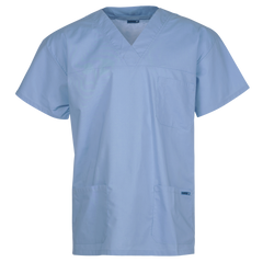 Medi-8 M88000 Scrub Top With Pockets in Light Blue