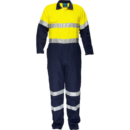 Portwest Hi-Vis Contrast Coverall in Yellow/Navy