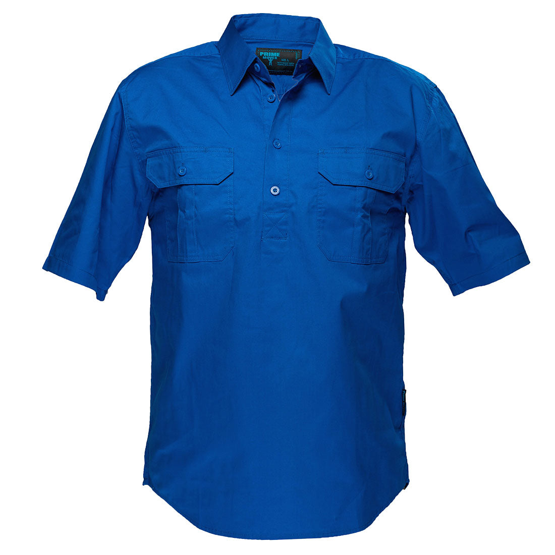 Portwest Adelaide Shirt, Short Sleeve, Light Weight in Cobalt Blue