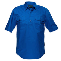 Portwest Adelaide Shirt, Short Sleeve, Light Weight in Cobalt Blue