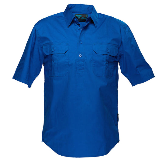 Portwest Adelaide Shirt, Short Sleeve, Light Weight in Cobalt Blue