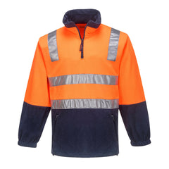 Portwest MF215 Hi-Vis Contrast 1/4 Zip Polar Fleece