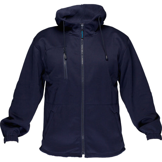 Portwest Water Repellent Fleece Hoodie in Navy