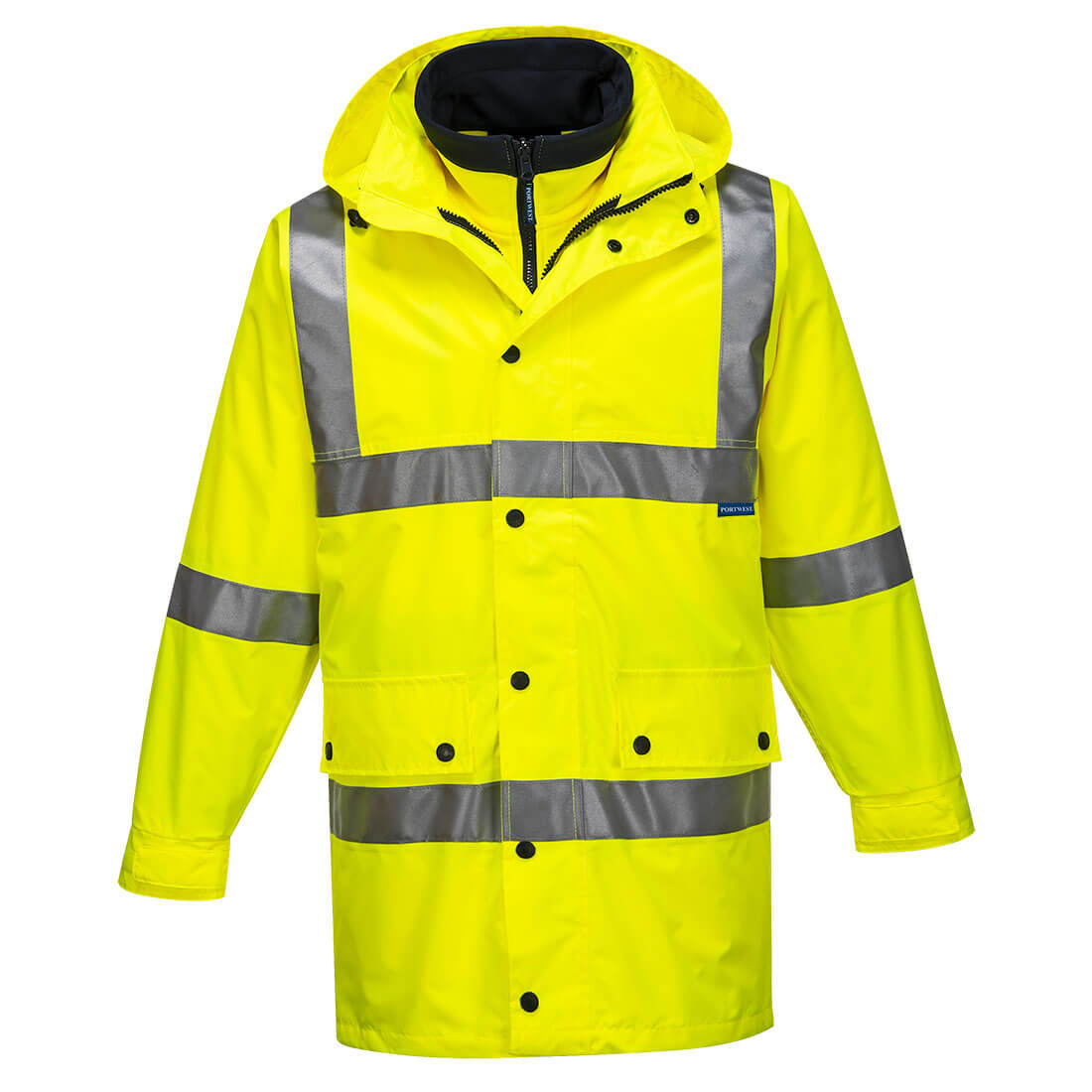 Portwest Argyle Hi-Vis 4-in-1 Jacket in Yellow