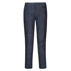 Portwest KX3 Denim Stretch Slim Fit Work Pants in Indigo