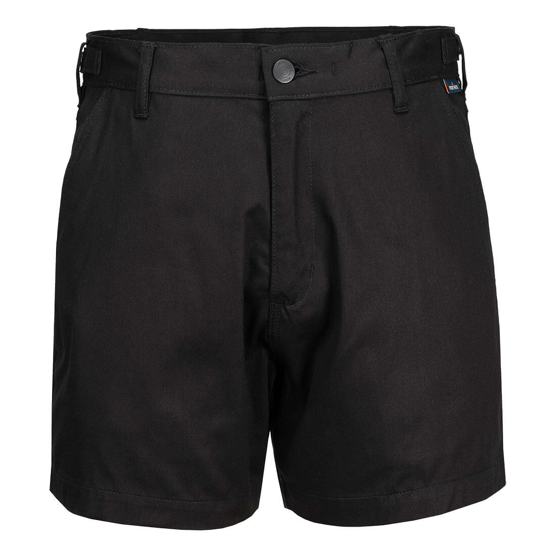 Portwest Lightweight Cotton Drill Work Shorts in Black