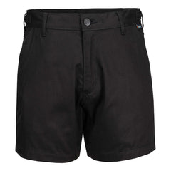 Portwest Lightweight Cotton Drill Work Shorts in Black