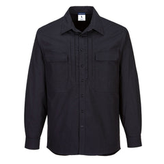 Portwest Utility Stretch Long Sleeve Shirt in Black