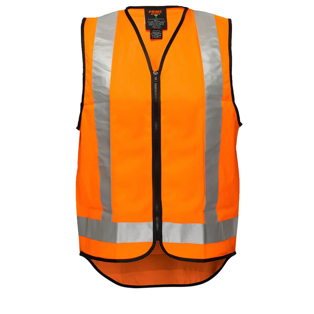 Portwest Hi-Vis X Back Zipped Vest in Orange