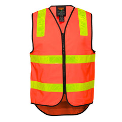 Portwest Hi-Vis Vic Roads Zipped Vest in Low