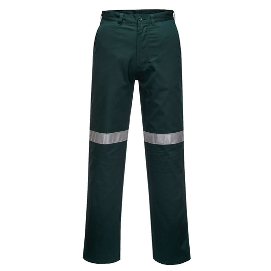 Portwest Straight Leg Pants with Tape in Green