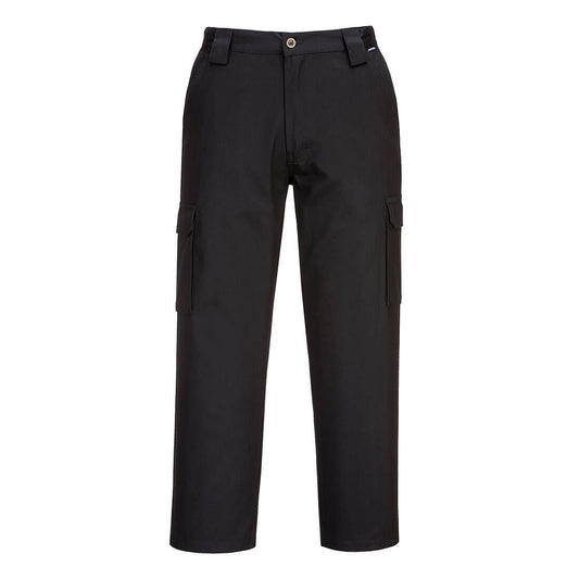 Portwest Lightweight Cargo Pants in Black