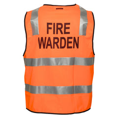Portwest Hi-Vis Zipped Fire Warden Vest in Orange