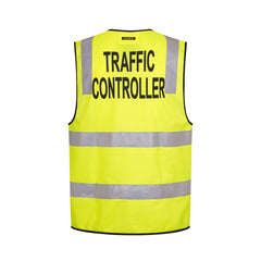 Portwest Hi-Vis Zipped Traffic Controller Vest in Yellow