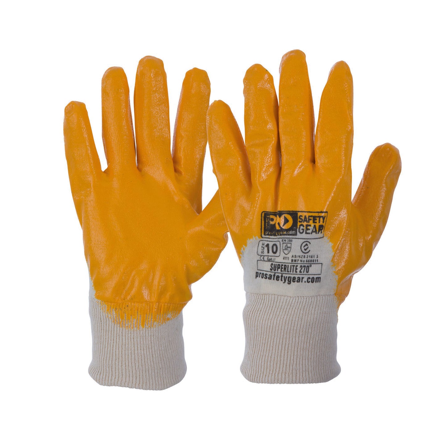 Pro Choice Safety Gear Super-Lite Orange 3/4 Dipped Gloves