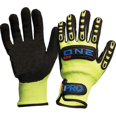 Pro Choice Safety Gear Arax One Nitrile Foam / Cut Resistant Liner Rubber Back Gloves