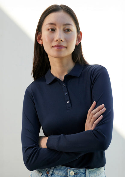 BizCollection P206LL Womens Action Long Sleeve Polo