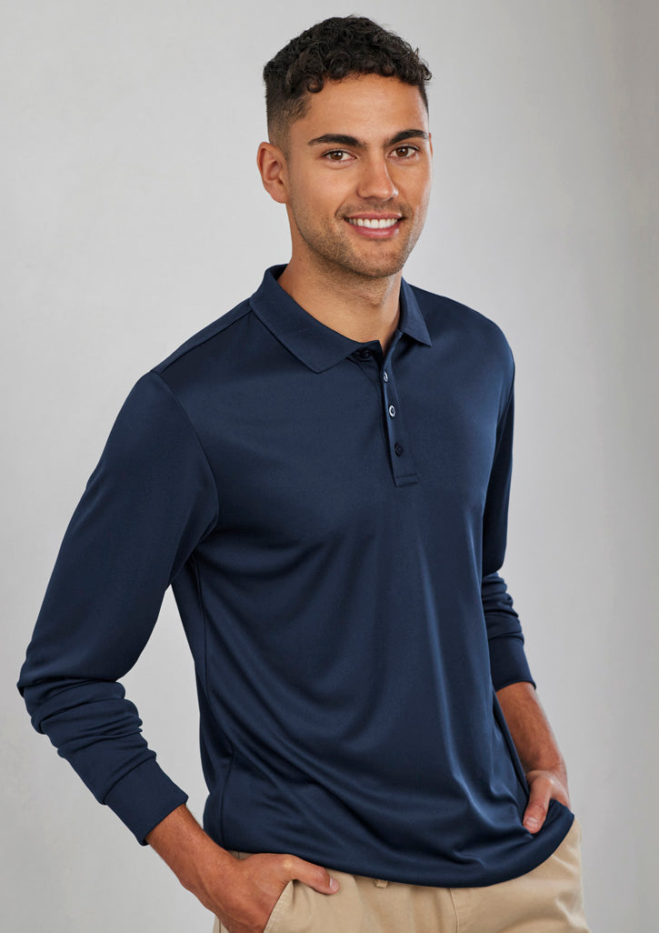 BizCollection P206ML Mens Action Long Sleeve Polo