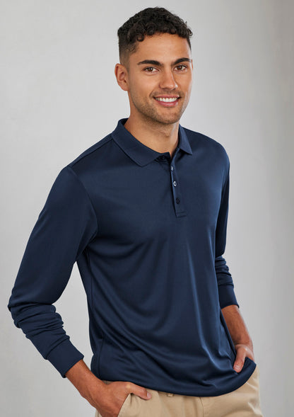 BizCollection P206ML Mens Action Long Sleeve Polo