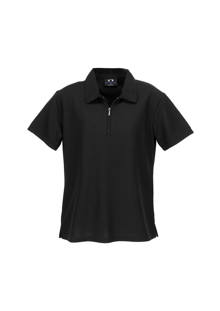 BizCollection P3325 Womens Micro Waffle Short Sleeve Polo