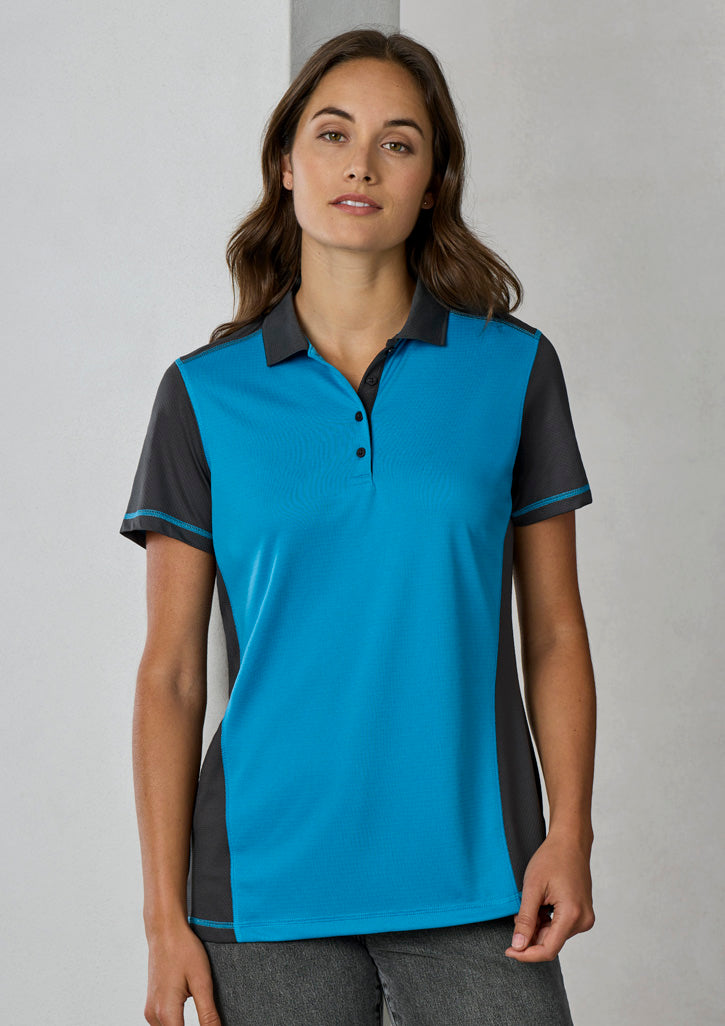 BizCollection P419LS Womens Dart Short Sleeve Polo
