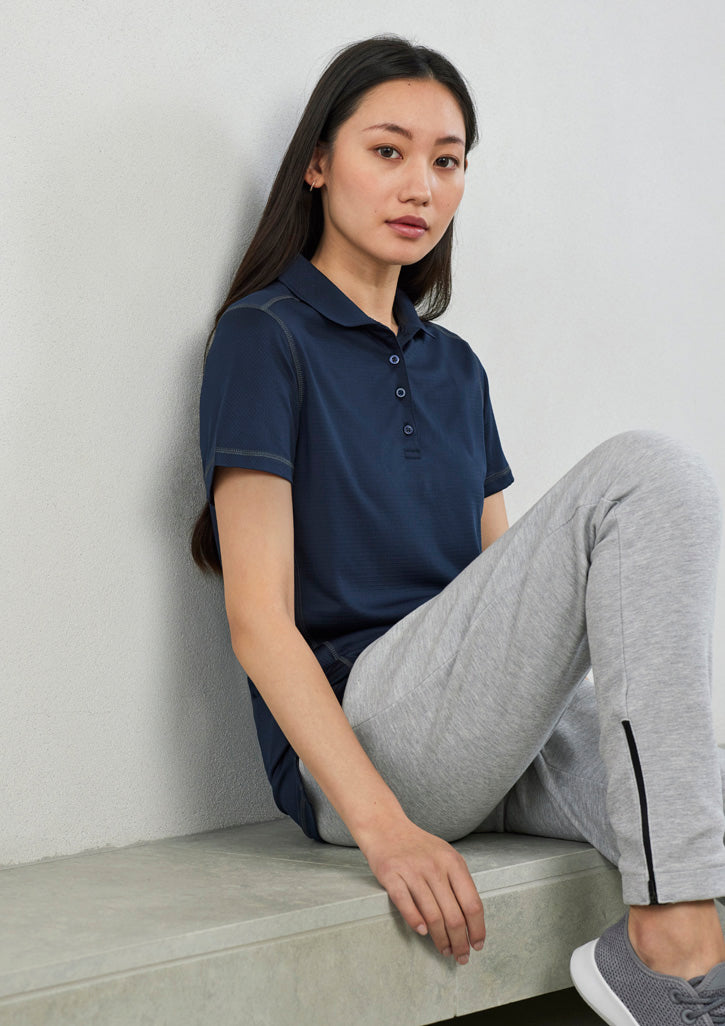 BizCollection P419LS Womens Dart Short Sleeve Polo