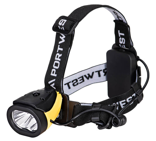 Portwest Portwest Dual Power Head Light in Yellow/Black