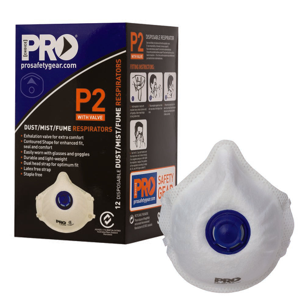 Pro Choice Safety Gear Dust Masks P2+Valve